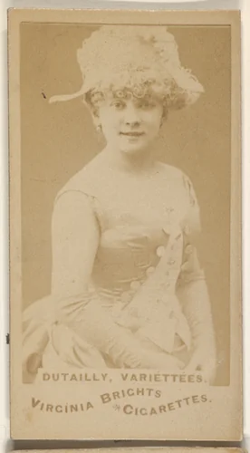 Dutailly, Variettees, from the Actors and Actresses series (N45, Type 1) for Virginia Brights Cigarettes by Allen & Ginter, photograph, 1885-1891