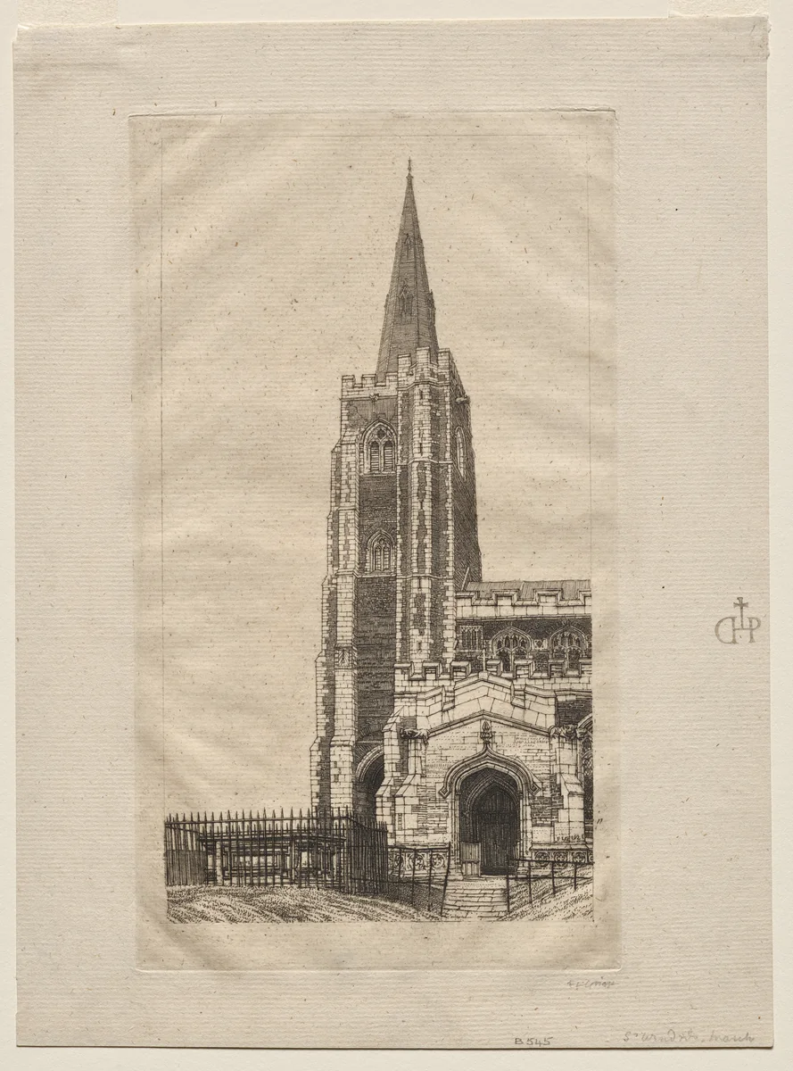 St. Wendred's March by Frederick Landseer Maur Griggs, print, 1922