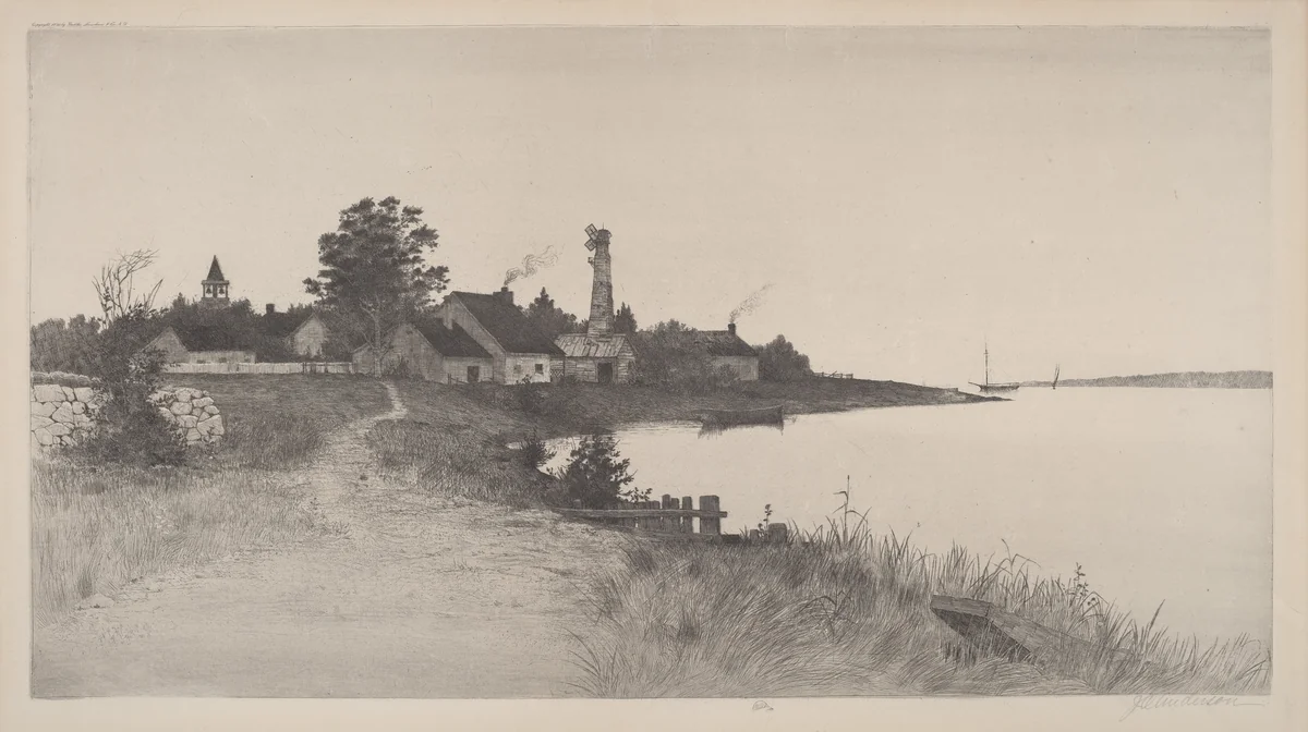 Untitled (Coastal Scene) by John O. Anderson, print, 1891