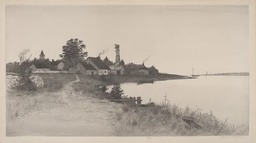 Untitled (Coastal Scene) by John O. Anderson, print, 1891