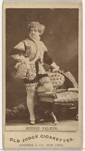 Minnie Palmer, from the Actors and Actresses series (N171) for Old Judge Cigarettes by Goodwin & Company, photograph, 1886-1890