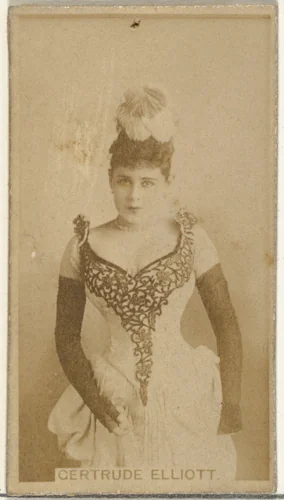 Gertrude Elliott, from the Actors and Actresses series (N145-8) issued by Duke Sons & Co. to promote Duke Cigarettes by W. Duke, Sons & Co., photograph, 1890-1895