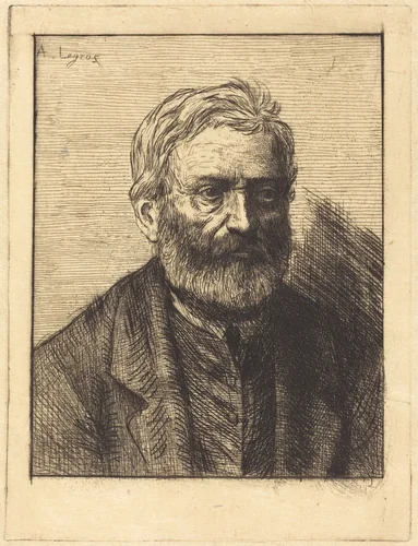 Victor Hugo, 1st plate by Alphonse Legros, print, 1837-1911