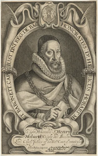 Sir Henry Hobart by Simon van de Passe, print, 1595-1647
