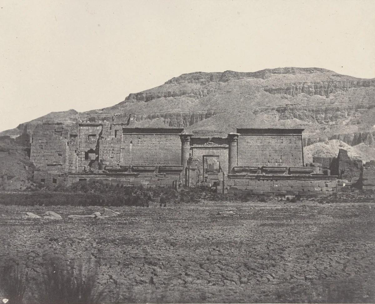 Médinet Habou, Vue Générale des Ruines by Maxime Du Camp, photograph, 1849
