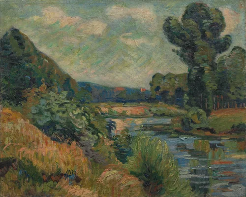 The Banks of the Marne at Charenton by Armand Guillaumin, painting, 1890-1900