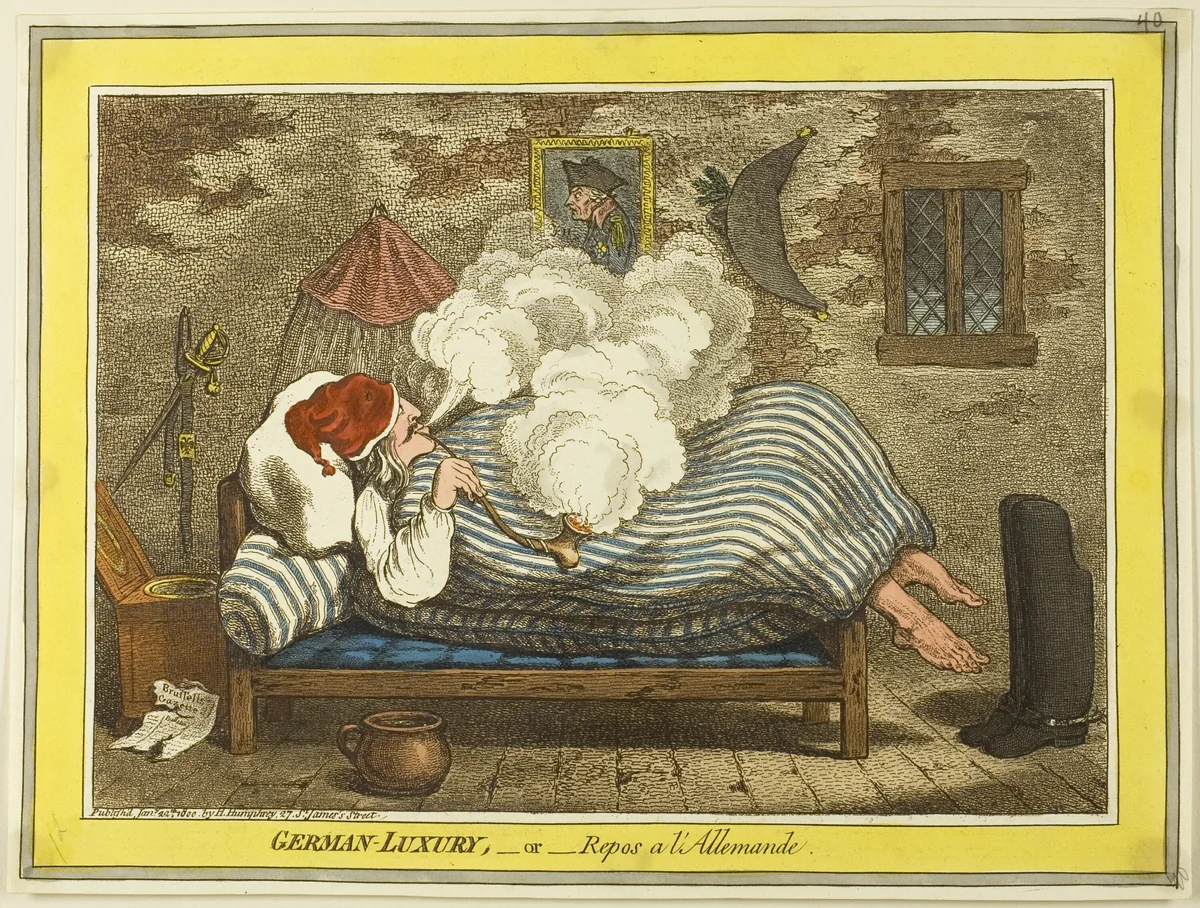 German Luxury by James Gillray, print, 1800
