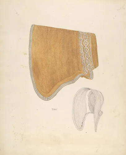 Poke Bonnet by Aurelia Arbo, index of american design, 1937