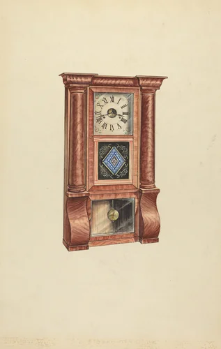 Clock by Lawrence Phillips, index of american design, 1953