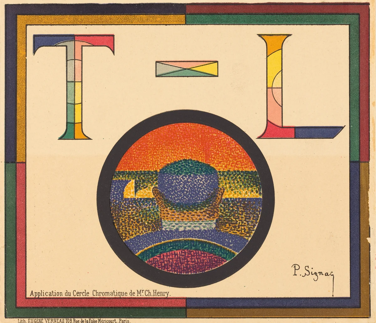 Application du Cercle Chromatique de Mr. Ch. Henry by Paul Signac, print, 1888