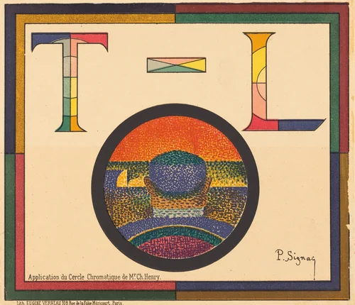 Application du Cercle Chromatique de Mr. Ch. Henry by Paul Signac, print, 1888