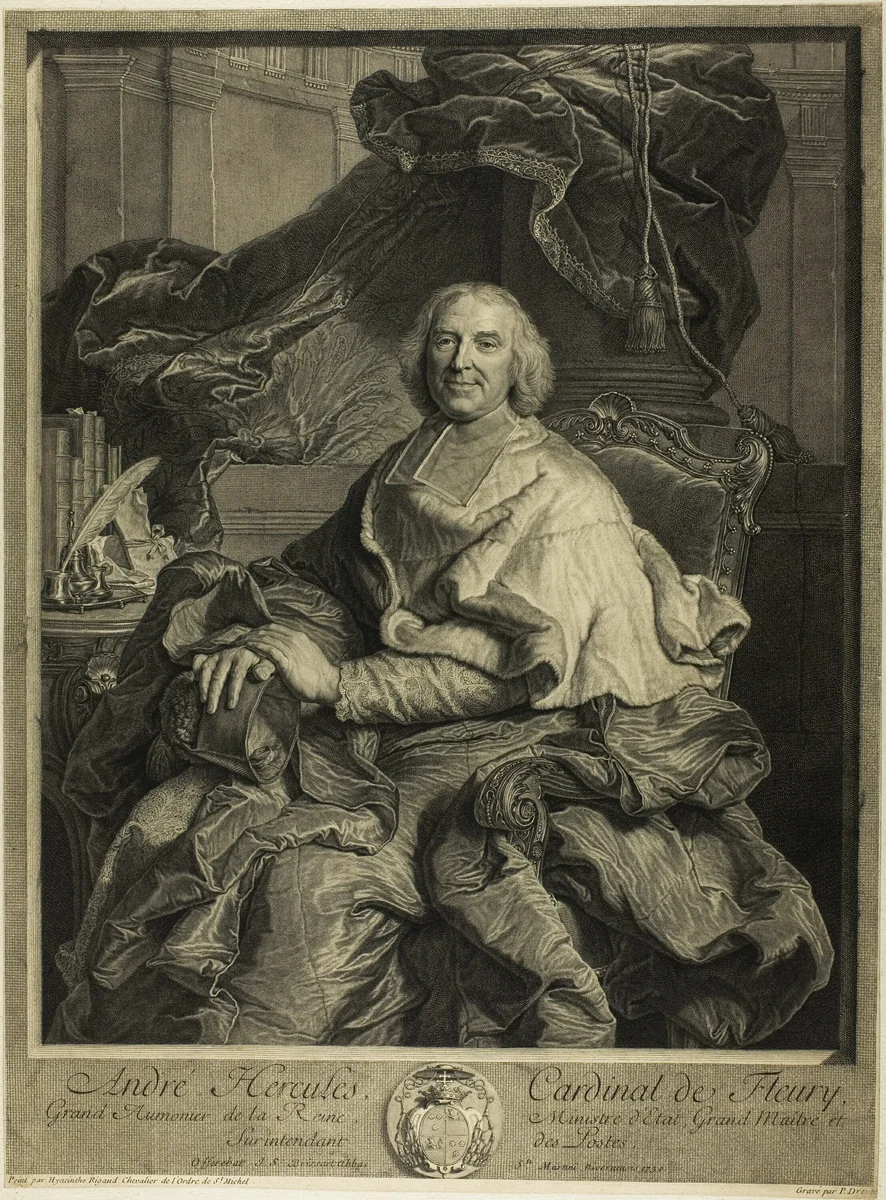 Portrait of Cardinal de Fleury by Pierre Drevet
Pierre-Imbert Drevet
Hyacinthe Rigaud, print, 1730