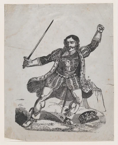 Edmund Kean as Richard III by John Byrne, print, 1815-1833