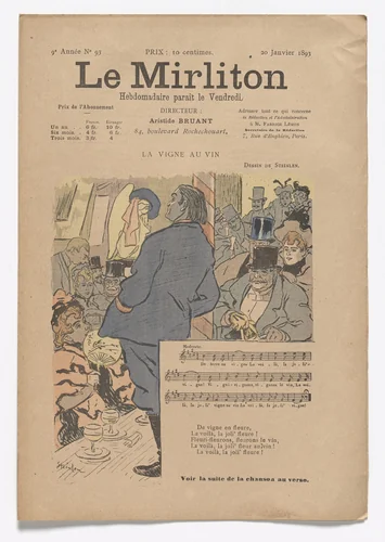 Le Mirliton, no. 93 by Théophile-Alexandre Steinlen, periodical, 1893