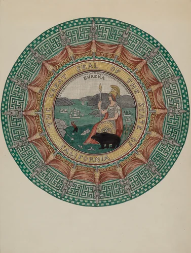 Mosaic Marble "Ornament" by Gordena Jackson, index of american design, 1936