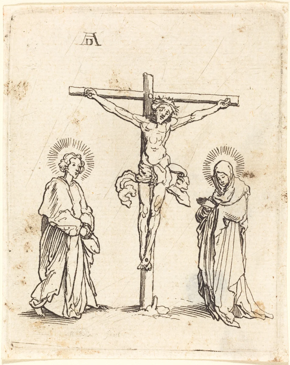 Christ on the Cross Between Saint John and Mary by Wenceslaus Hollar
Albrecht Dürer, print, 1642