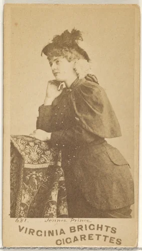 Card 681, Jennie Prince, from the Actors and Actresses series (N45, Type 1) for Virginia Brights Cigarettes by Allen & Ginter, photograph, 1885-1891