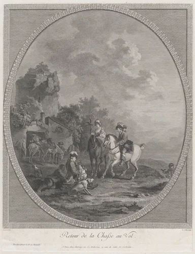 Return from the Game Hunt by Nicolas Colibert, print, 1786