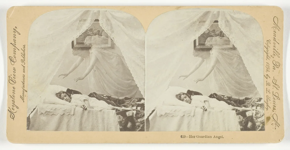 Her Guardian Angel by Keystone View Company, photograph, 1894