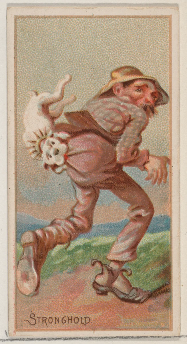 Stronghold, from the Jokes series (N87) for Duke brand cigarettes by W. Duke, Sons & Co., print, 1890