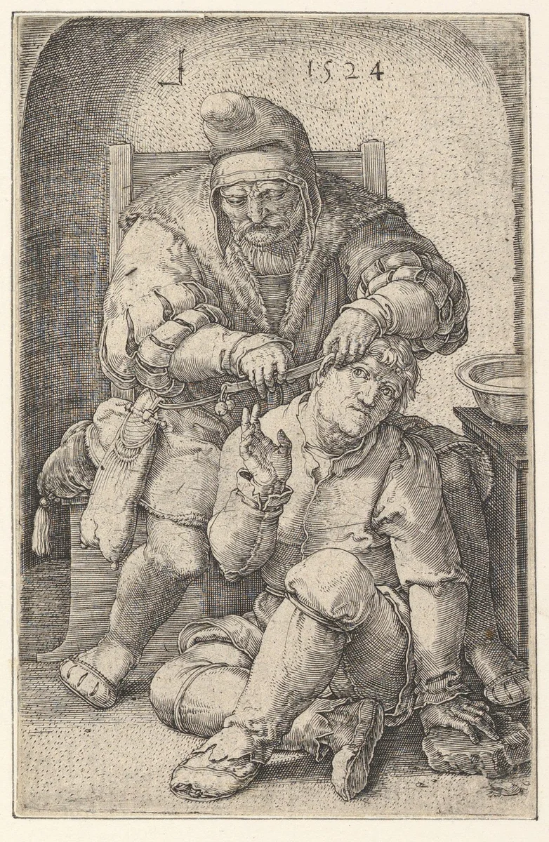 The Surgeon by Lucas van Leyden, print, 1524