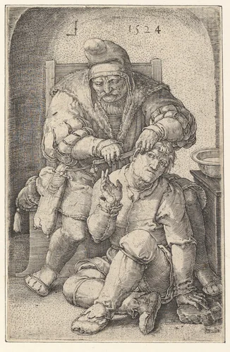 The Surgeon by Lucas van Leyden, print, 1524