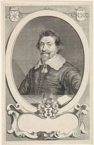 Portret van Winand ab Heimbach by Theodor Matham, print, 1640-1676