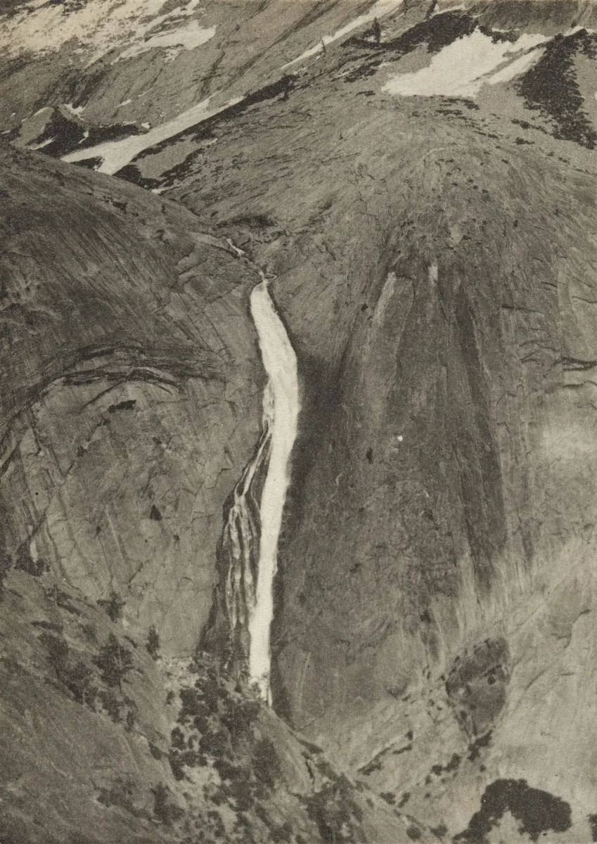 Fall in Upper Tenaya Canyon, Yosemite National Park, California by Ansel Adams, photograph, 1920