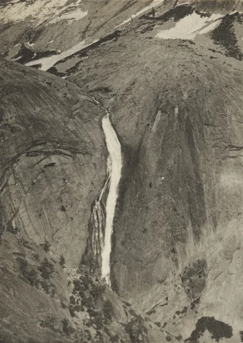 Fall in Upper Tenaya Canyon, Yosemite National Park, California by Ansel Adams, photograph, 1920
