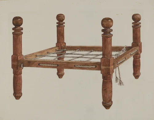 Doll's Bed by Max Fernekes, index of american design, 1937