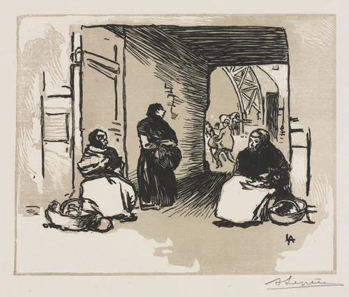 Bread-Sellers by Auguste Louis Lepère, print, 1889