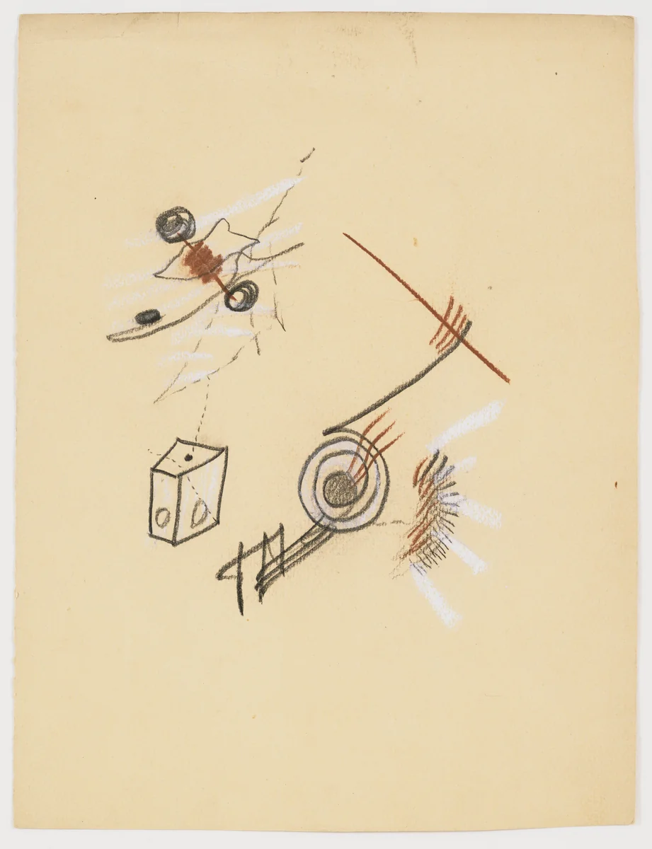 Untitled drawing for Soleil vitré by Georges Bataille, drawing, 1925
