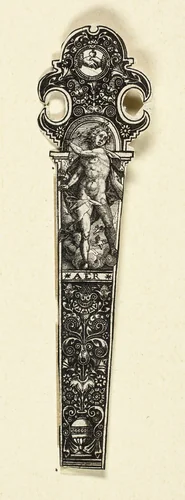 Ornamental Design for Knife Handle with Air, from The Four Elements by Johann Theodor de Bry, print, 1585-1595