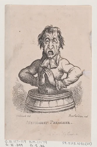 Methodist Preacher by Thomas Rowlandson, print, 1808
