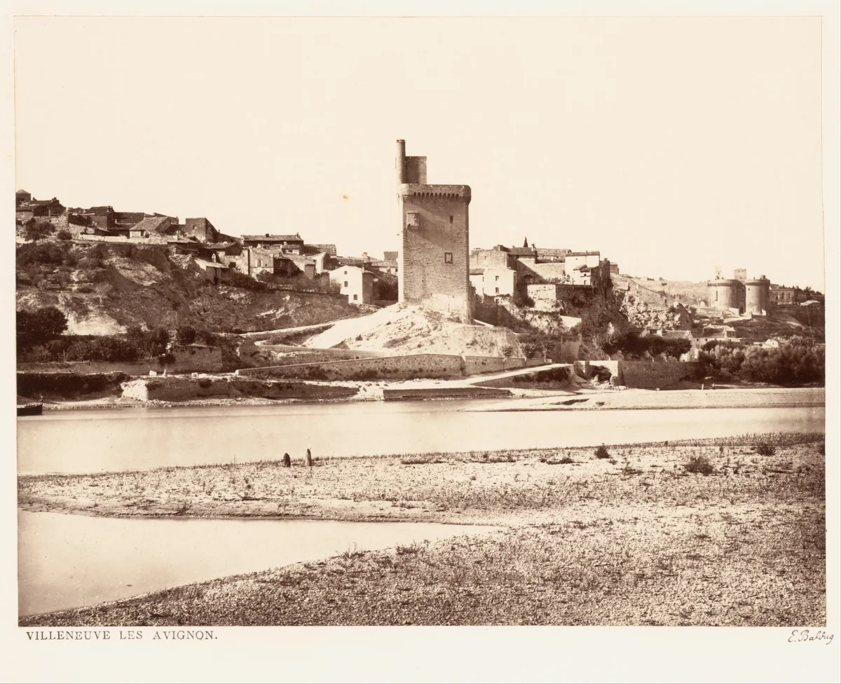 Villeneuve les Avignon by Edouard Baldus, photograph, 1861-1864
