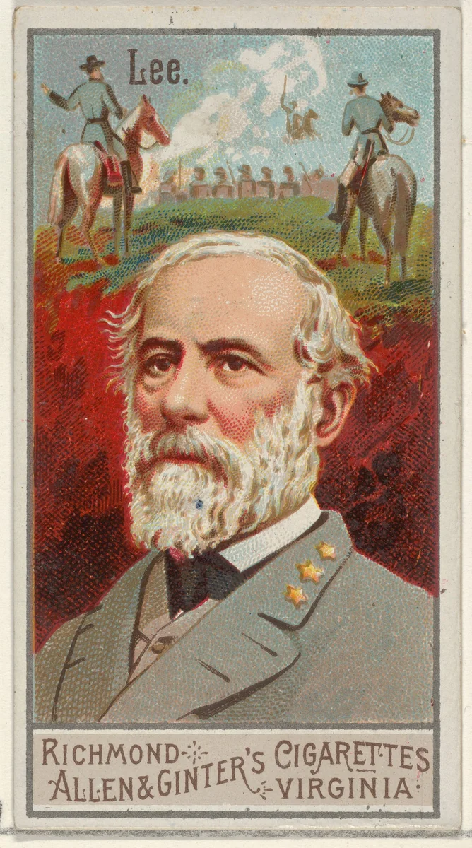 Robert Edward Lee, from the Great Generals series (N15) for Allen & Ginter Cigarettes Brands by Allen & Ginter, print, 1888