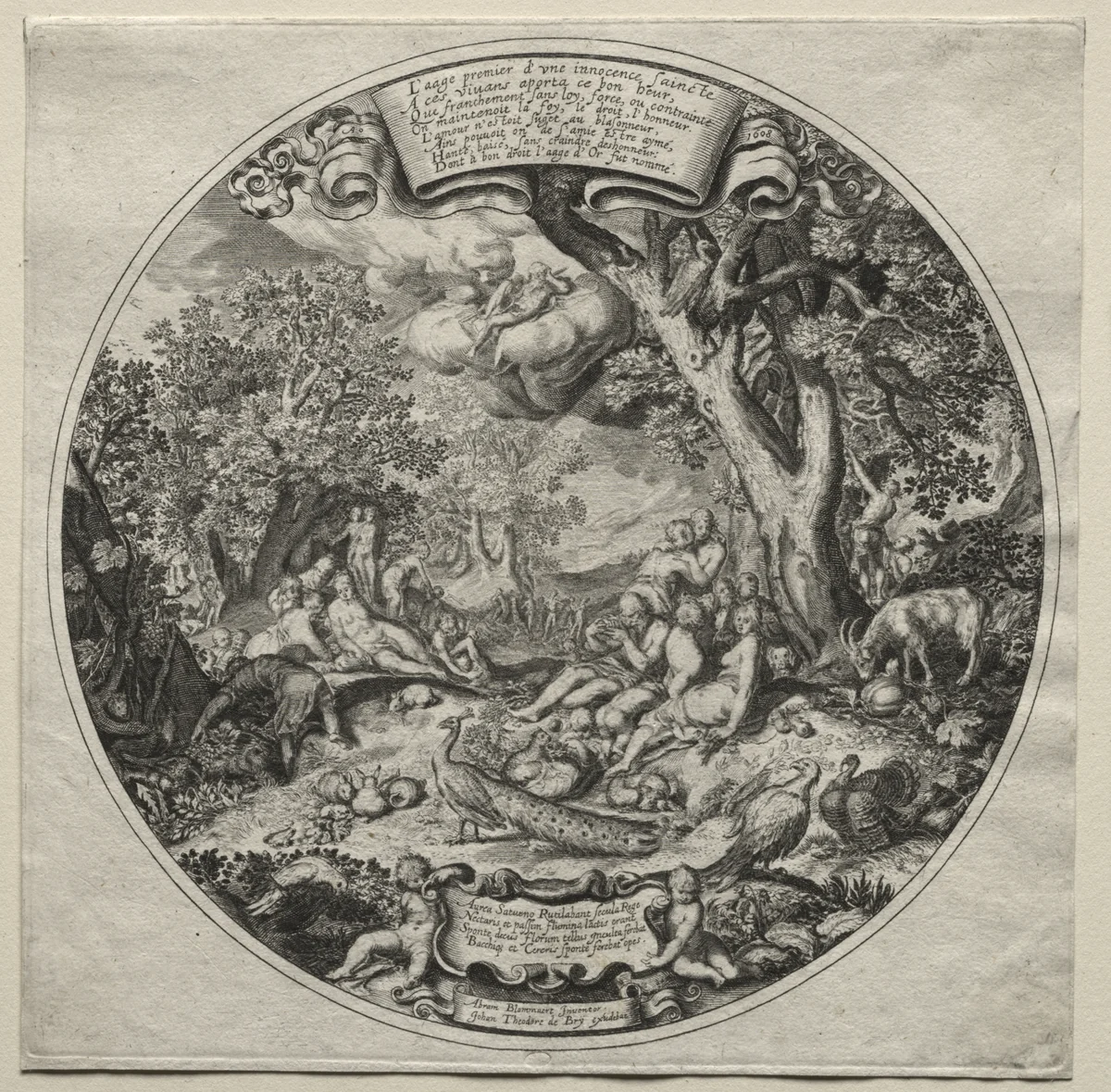 The Golden Age by Johann Theodor de Bry, print, 1603-1613