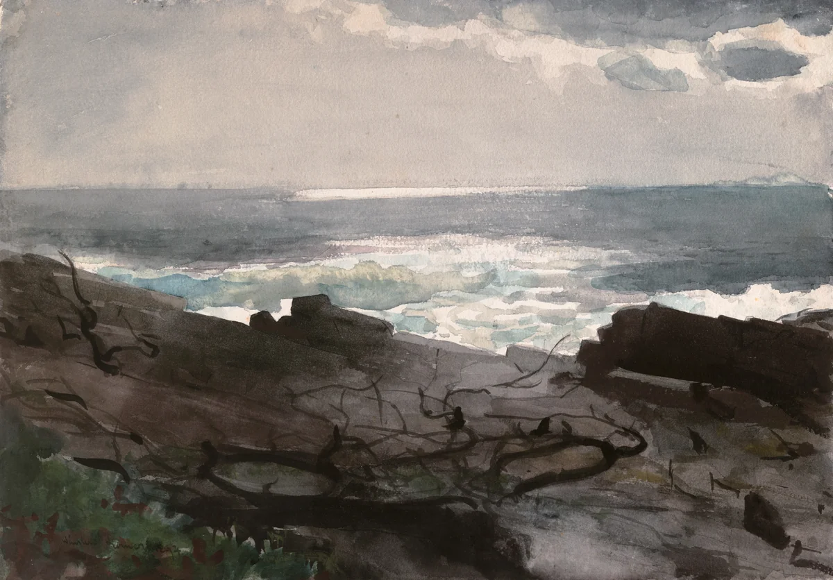 Sunshine and Shadow, Prout's Neck by Winslow Homer, painting, 1894