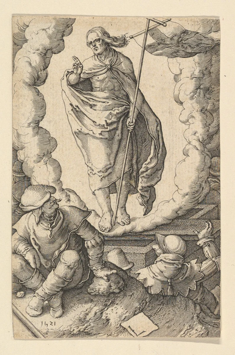 The Resurrection, from "The Passion of Christ" by Jan Muller, print, 1610-1625