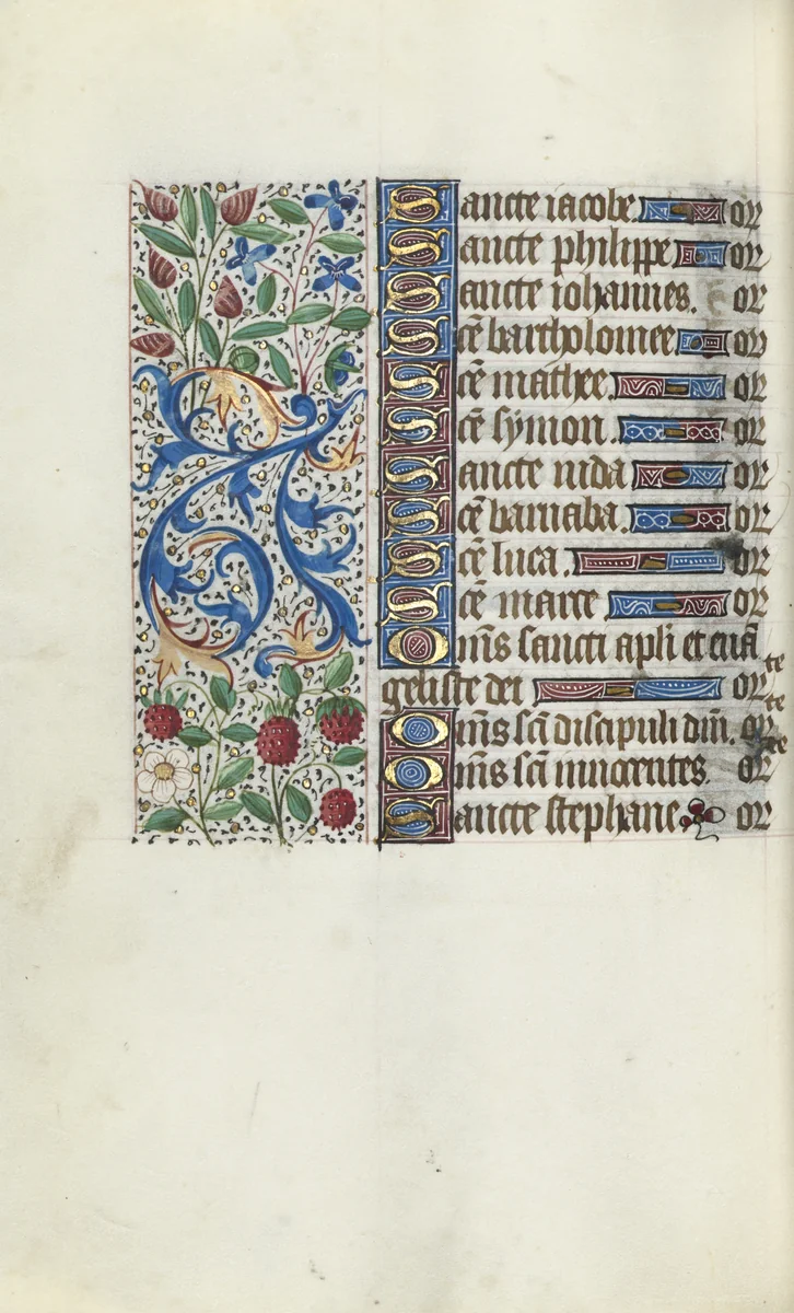 Book of Hours (Use of Rouen): fol. 93v by Master of the Geneva Latini, book, 1465-1475