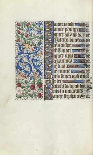 Book of Hours (Use of Rouen): fol. 93v by Master of the Geneva Latini, book, 1465-1475