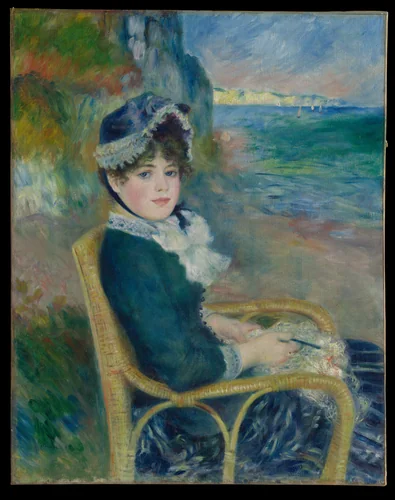 By the Seashore by Auguste Renoir, painting, 1883
