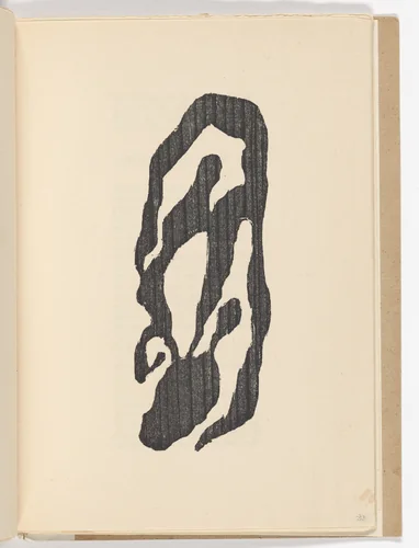 Plate (folio 17) from Twenty-five Poems (Vingt-cinq poèmes) by Jean Arp, illustrated book, 1918