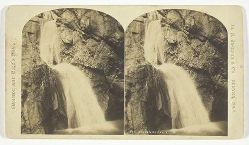 Cheyenne Falls by William Henry Jackson, photograph, 1879-1892
