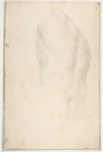 Torso of the Belvedere by Alphonse Legros, drawing, 1837-1911