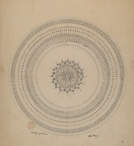 Dinner Plate by Edith Olney, index of american design, 1940