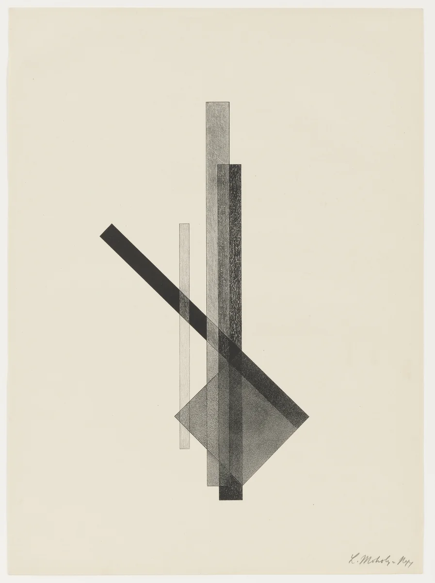 Untitled from Konstruktionen. Kestnermappe 6 (Constructions. Kestner Portfolio 6) by László Moholy-Nagy, print, 1923