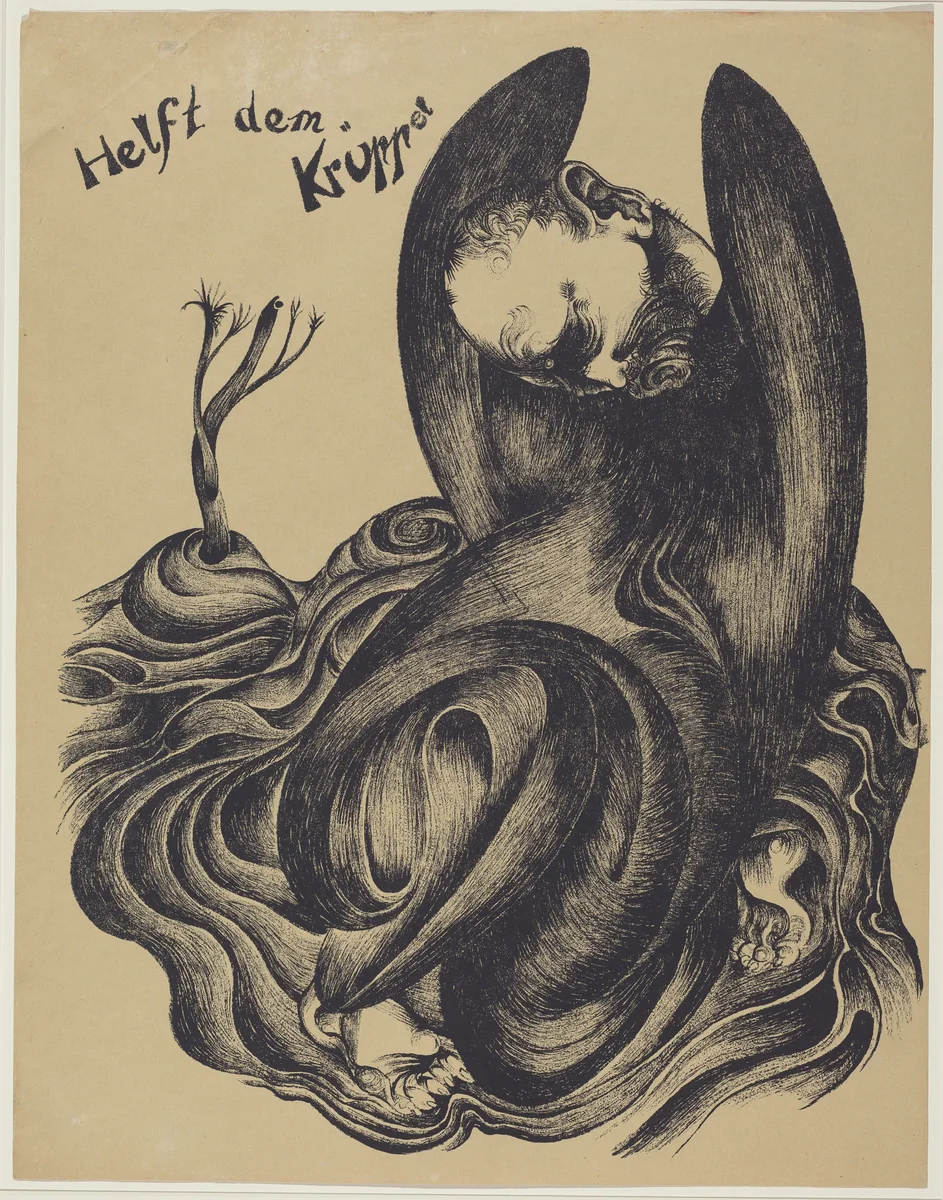 Helft dem Krüppel (Help the Cripples) by Heinrich Hoerle, portfolio, 1920