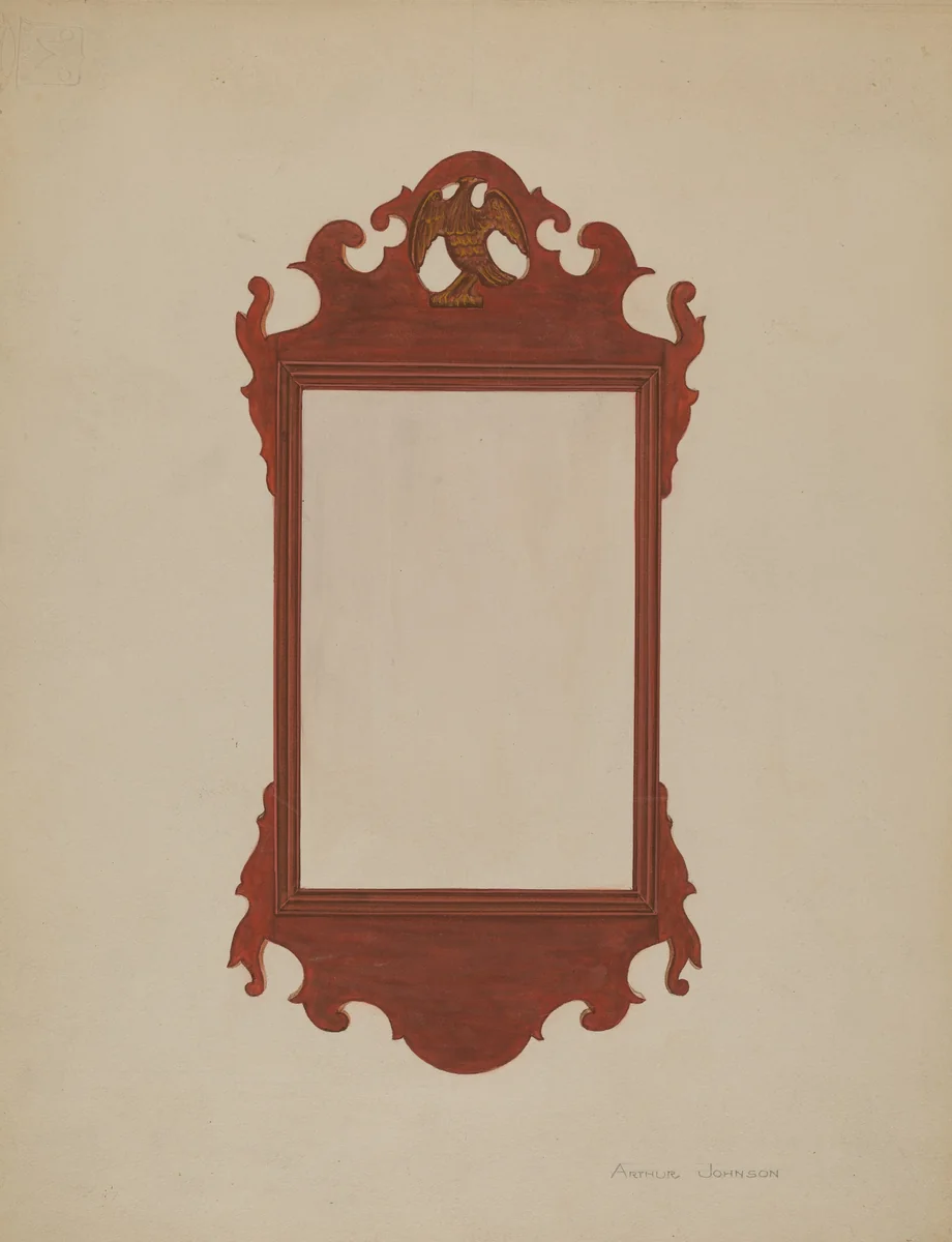 Mirror by Arthur Johnson, index of american design, 1936