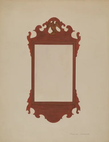 Mirror by Arthur Johnson, index of american design, 1936